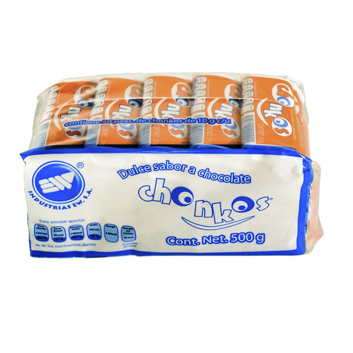  - Tablilla sabor chocolate Chonkos 10 g 30 piezas - 2