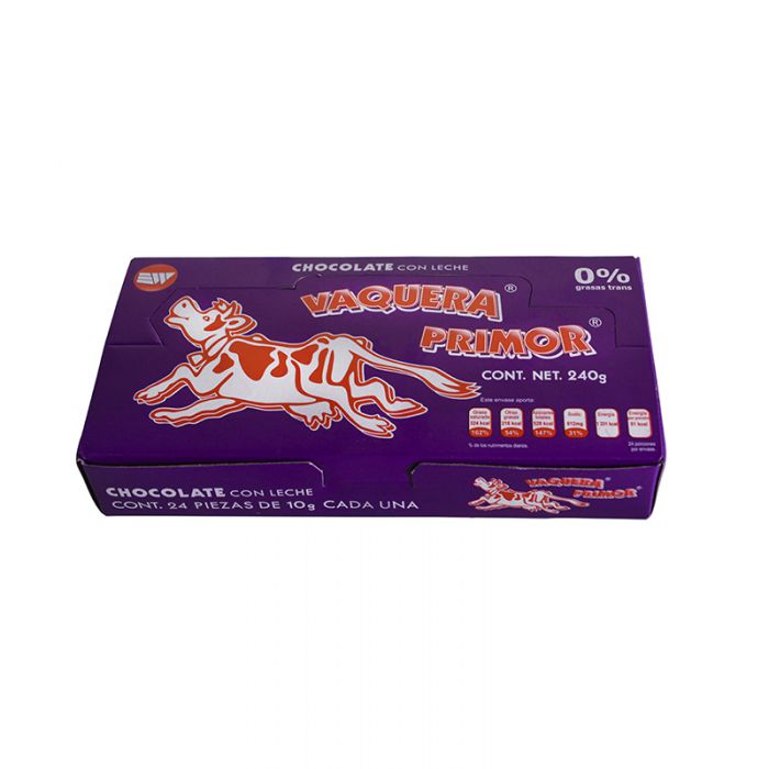  - Tablilla de chocolate Vaquera Primor 10 g - 2