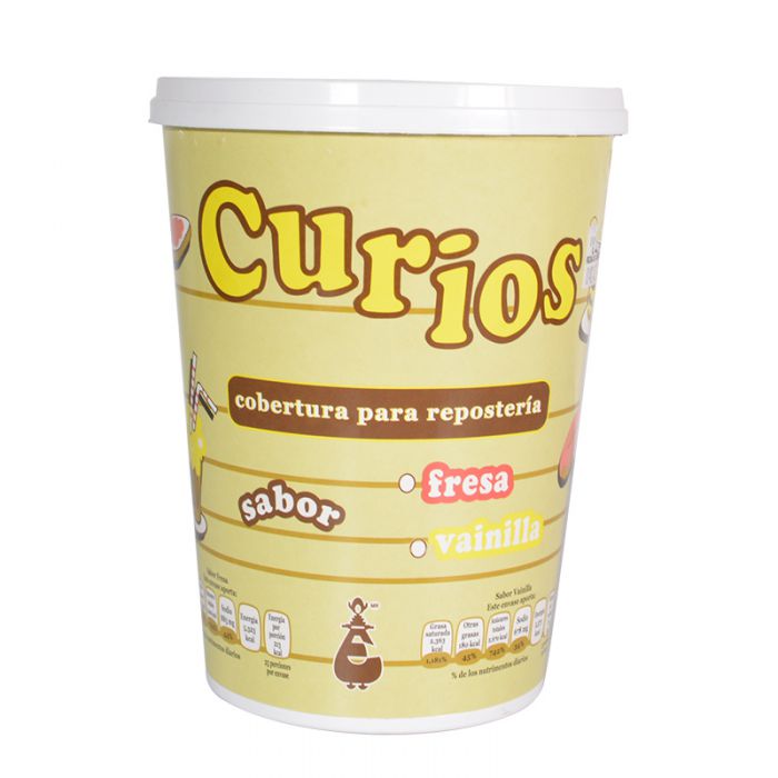  - Cobertura para repostería sabor vainilla Curios 1 kg - 1
