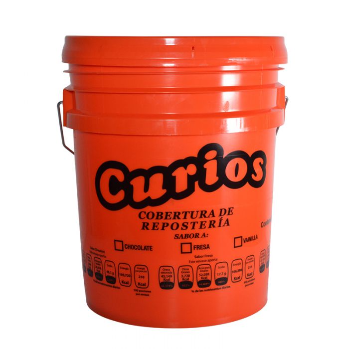  - Cobertura para repostería sabor vainilla Curios 20 kg - 1