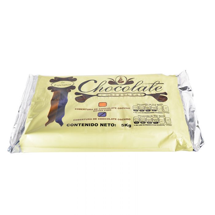  - Cobertura fina de chocolate oscuro La Esperanza 5 kg - 1