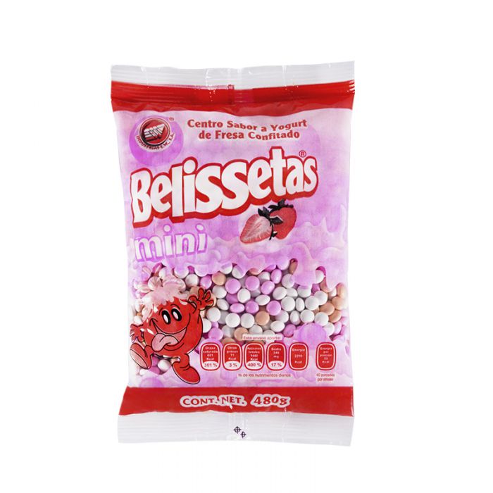  - Confitado mini sabor yogurt de fresa BeliMinis 480 g - 1
