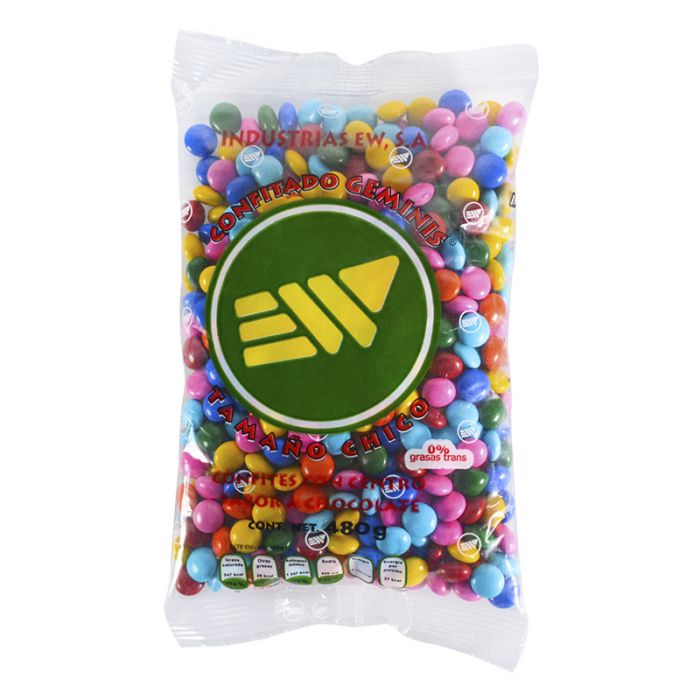  - Confitado chico sabor chocolate Geminis 480 g - 1